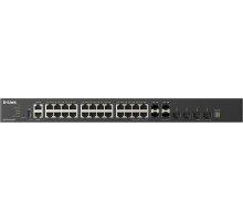 Коммутатор/ Управляемый L3 стекируемый коммутатор, 28х10GBase-X SFP+, 4x25GBase-X SFP28, CLI, порт управления 1000Base-T, консольный порт RJ-45, 1xUSB, RPS, поддержка Dying Gasp