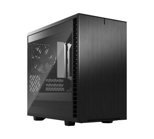 Корпус ПК без блока питания/ Case Fractal Design Define 7 Nano TG Light Tint, Mini-Tower, 1x120mm + 1x140mm, 2xUSB-A 2.0 + 2xUSB-A 3.2 + 1xUSB 3.2 Type-C mITX, mDTX Black