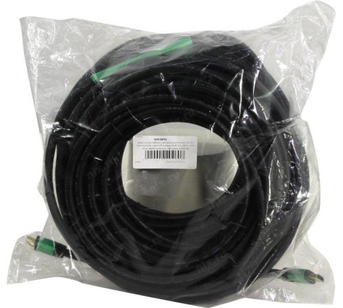 Greenconnect Кабель активный 30.0m HDMI 2.0, High speed 19M/19M с усилителем, черный, тройной экран Greenconnect Кабель активный 30.0m HDMI 2.0, High speed 19M/19M с усилителем, черный, тройной экран