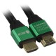 Greenconnect Кабель активный 30.0m HDMI 2.0, High speed 19M/19M с усилителем, черный, тройной экран