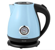Чайник MAUNFELD/ Чайник MAUNFELD MGK-625BL, мощность 2200 Вт, объем 1.7 л, индикация включения, подсветка, отключение при отсутствии воды, цвет синий