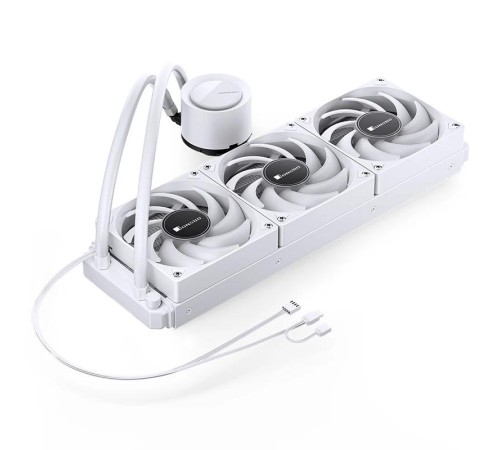 Система жидкостного охлаждения/ Water Cooling System JONSBO TG-360 White (300W, 360mm, White, ARGB/ Fans: 3x120mm, 66.19CFM, 35.4dBA, 1800RPM/ Pump height 72mm, 30dBA, 2400RPM, Rad thickness 27mm/ S: 1700, 1200, 115X, AM5, AM4) Система жидкостного охлаждения/ Water Cooling System JONSBO TG-360 White (300W, 360mm, White, ARGB/ Fans: 3x120mm, 66.19CFM, 35.4dBA, 1800RPM/ Pump height 72mm, 30dBA, 2400RPM, Rad thickness 27mm/ S: 1700, 1200, 115X, AM5, AM4)