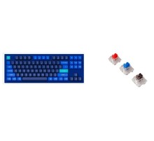 Клавиатура проводная, Q3-O2,RGB подсветка,синий свитч,87 кнопок, цвет синий