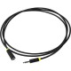 GCR Удлинитель аудио 2.0m jack 3,5mm/jack 3,5mm черный, желтая окантовка, ультрагибкий, M/F, экран, стерео, GCR-50593
