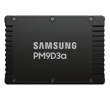Твердотельный накопитель/ Samsung SSD PM9D3a, 7680GB, U.3(2.5" 15mm), NVMe, PCIe 5.0x4, 3D TLC, R/W 12000/6000MB/s, IOPs 2 000 000/300 000, TBW 14016, DWPD 1 (12 мес.)