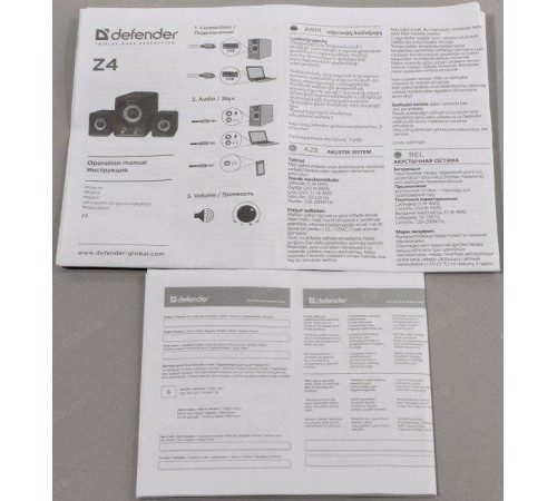 Defender #1 Акустическая 2.1 система Z4 11 Вт, питание от USB