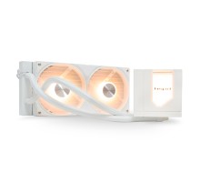 Водяное охлаждение для процессора/ Water Cooling System HSPD W1240 ARGB WHITE (280, 240mm, White, ARGB/ Fans: 2x120mm, 71CFM, 27dBA, 1800RPM/ Pump height 62mm, 30dBA, 2500RPM, Rad thickness 27mm/ S: 1851, 1700, 1200, 20XX, 115X, AM5, AM4)