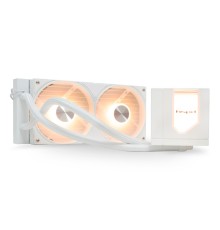 Водяное охлаждение для процессора/ Water Cooling System HSPD W1240 ARGB WHITE (280, 240mm, White, ARGB/ Fans: 2x120mm, 71CFM, 27dBA, 1800RPM/ Pump height 62mm, 30dBA, 2500RPM, Rad thickness 27mm/ S: 1851, 1700, 1200, 20XX, 115X, AM5, AM4)