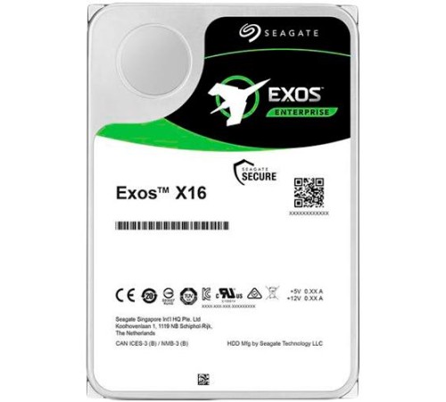 Жесткий диск/ HDD Seagate SAS 12Tb Exos 12Gb/s 7200 256MB 1 year warranty