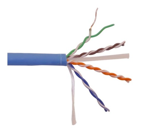Витая пара Кабель LANMASTER UTP, 4x2, кат 6, 550Mhz, LSZH (HFLT), синий, 305 м Витая пара Кабель LANMASTER UTP, 4x2, кат 6, 550Mhz, LSZH (HFLT), синий, 305 м