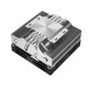 Кулер для процессора DEEPCOOL AN400 LGA1700/1200/115X/AM5/AM4 низкопрофильный 52,5 mm (27шт/кор, TDP 150W, PWM,  Fan 120mm, 4 тепл. Трубок, Copper Base, White LED, черный) RET