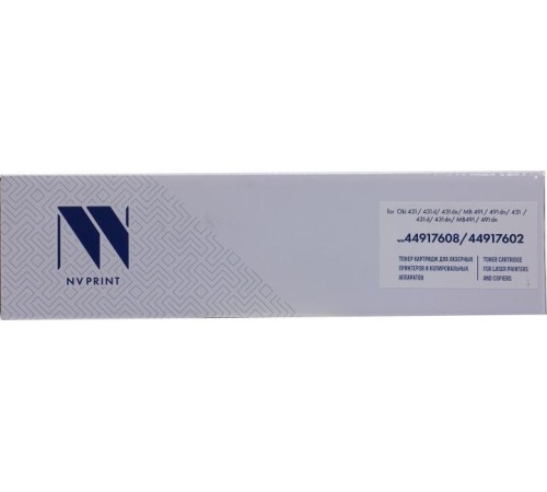 -/ Тонер-картридж NVP NV-44917608/44917602 для Oki 431/ 431d/ 431dn/ MB 491/ 491dn/ 431 /431d/ 431dn/ MB491/ 491dn (12000k)