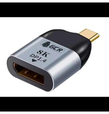 GCR Переходник USB Type C > DisplayPort 1.4 8K, M/F, GCR-53390