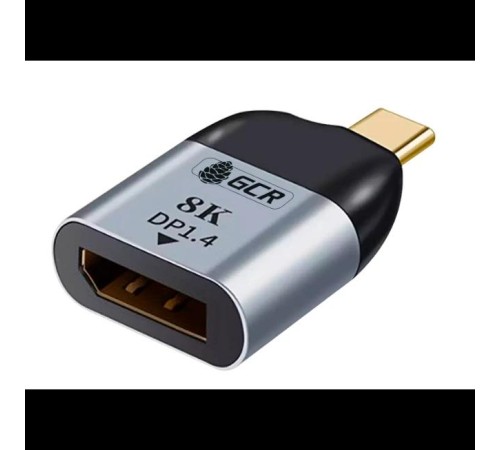 GCR Переходник USB Type C > DisplayPort 1.4 8K, M/F, GCR-53390 GCR Переходник USB Type C > DisplayPort 1.4 8K, M/F, GCR-53390