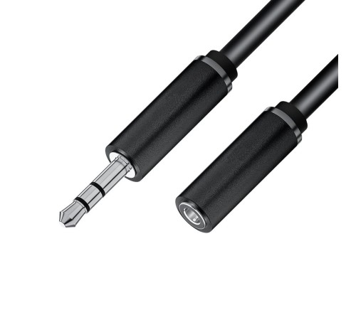 Кабель 4PH Удлинитель аудио 1.5m jack 3,5mm/jack 3,5mm черный, M/F, экран, стерео, 4PH-R90259