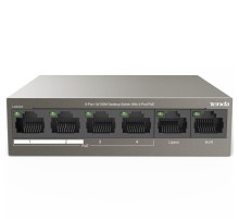 Коммутатор/ Tenda  6-Port 10/100M Desktop Switch with 4-Port PoE