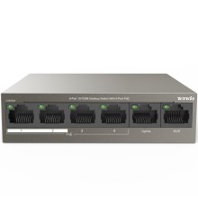 Коммутатор/ Tenda  6-Port 10/100M Desktop Switch with 4-Port PoE
