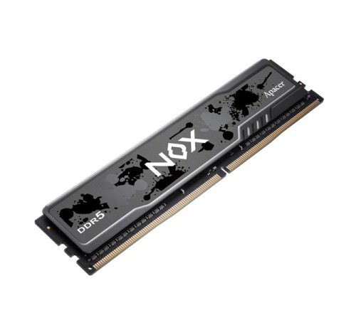 Оперативная память Apacer  DDR5  16GB  5600MHz DIMM NOX Black Gaming Memory (PC5-44800) CL40 1.25V (Retail) 2048*8  Heat Sink (Retail) 3 years (AH5U16G56C522MBAA-1)