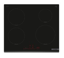Встраиваемая индукционная панель BOSCH Индукционная,  60 см, индукция, скошенные края, сенсорное управление, черный