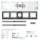 Кронштейн ONKRON/ 55-100" макс. 800*600, наклон 0º, поворот 0º, от стены 35мм, вес до 75кг, черный