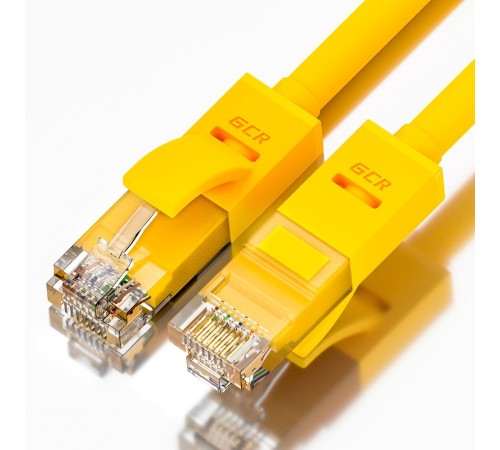GCR Патч-корд прямой 4.0m UTP кат.5e, желтый, позолоченные контакты, 24 AWG, литой, GCR-LNC02-4.0m, ethernet high speed 1 Гбит/с, RJ45, T568B GCR Патч-корд прямой 4.0m UTP кат.5e, желтый, позолоченные контакты, 24 AWG, литой, GCR-LNC02-4.0m, ethernet high speed 1 Гбит/с, RJ45, T568B