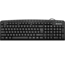 Defender Проводная клавиатура Focus HB-470 RU,черный,мультимедиа