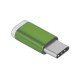 Greenconnect Переходник USB Type C на micro USB 2.0, M/F, Greenconnect, зелёный, GCR-UC3U2MF-Green