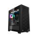 Корпус без блока питания/ Case PCCooler C3D510 BK ARGB, Midi-Tower, TG, Mesh, 3x120mm ARGB, 2xUSB-A 3.0, E-ATX, ATX, mATX, mITX Black