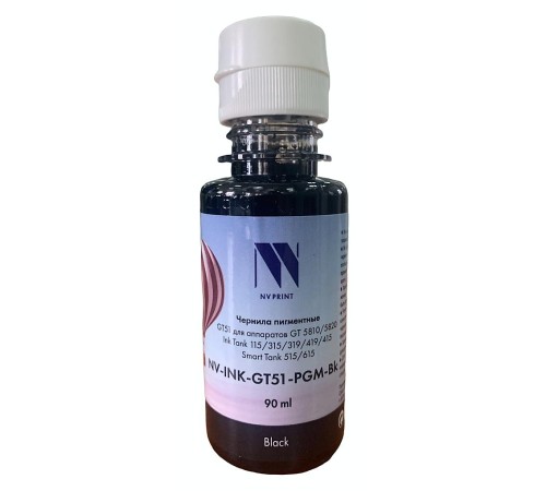 -/ Чернила NVP пигментные GT51 для аппаратов HP (90ml) Black -/ Чернила NVP пигментные GT51 для аппаратов HP (90ml) Black