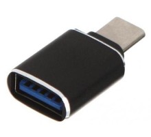 GCR Переходник USB Type C на USB 3.0, M/AF, черный, GCR-52299