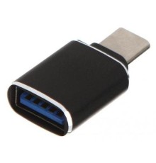 GCR Переходник USB Type C на USB 3.0, M/AF, черный, GCR-52299