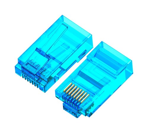 Greenconnect Коннектор цветной RJ-45 cat.5e UTP Male, для многожильного кабеля, 8p8c 15 шт (3 цвета по 5 шт), GCR-51802 Greenconnect Коннектор цветной RJ-45 cat.5e UTP Male, для многожильного кабеля, 8p8c 15 шт (3 цвета по 5 шт), GCR-51802