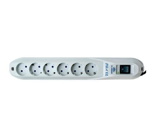 Сетевой фильтр Pilot GL 6 розеток (5 евро + 1 без заземления) 10 м/ Surge protector Pilot GL 6 outlets (5 euro + 1 without ground) 10A / 2.2kVt, 10m Сетевой фильтр Pilot GL 6 розеток (5 евро + 1 без заземления) 10 м/ Surge protector Pilot GL 6 outlets (5 euro + 1 without ground) 10A / 2.2kVt, 10m
