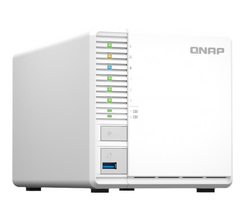 Сетевое хранилище без дисков/ SMB QNAP TS-364-4G NAS 3 HDD, 4-core Intel Celeron N5105/N5095 2.0 up to 2.9 GHz, 4 GB RAM (1x4 GB) up to 16 GB (2x8GB), 2.5 Gigabit Ethernet, 2xUSB 3.2 Gen 2 (10Gbps), 1xUSB 3.2 Gen 1, 2xM.2 PCIe Gen 3 x2 slots Сетевое хранилище без дисков/ SMB QNAP TS-364-4G NAS 3 HDD, 4-core Intel Celeron N5105/N5095 2.0 up to 2.9 GHz, 4 GB RAM (1x4 GB) up to 16 GB (2x8GB), 2.5 Gigabit Ethernet, 2xUSB 3.2 Gen 2 (10Gbps), 1xUSB 3.2 Gen 1, 2xM.2 PCIe Gen 3 x2 slots