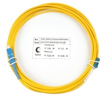 Патч-корд ВО Cabeus FOP(s)-9-LC-SC-10m Шнур оптический simplex LC-SC 9/125 sm 10м LSZH