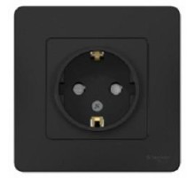 BLANCA С/У РОЗЕТКА с заземлением со шторками, 16А, 250В, АНТРАЦИТ