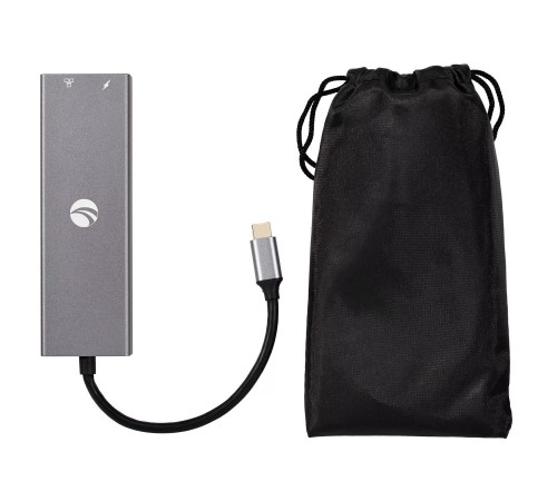 Aдаптер/ Адаптер Type-Cm --> 6в1 RJ-45+3USB3.0(f) +PD+HDMI Alum Shell VCOM <CU459>