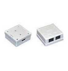  ITK Настенная инф. розетка RJ45, кат.5Е UTP, 2-порта