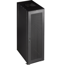 Шкаф Шкаф 19" Business, 22U 600x800, черный, передняя дверь стекло, задняя дверь распашная металл