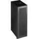 Шкаф Шкаф 19" Business, 42U 800x800, черный, передняя дверь стекло, задняя дверь распашная металл
