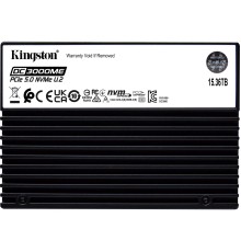 Твердотельный накопитель/ Kingston SSD DC3000ME 15360GB, U.2(2.5" 15mm), NVMe, PCIe Gen 5x4, 3D TLC, R/W 14000/9700MB/s, IOPs 2 700 000/400 000, TBW 28032, DWPD 1(12 мес)