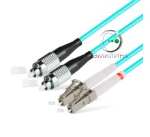 Шнур оптический NTSS PREMIUM dpc LC/UPC-LC/UPC 50/125 (OM3) 3.0мм 3м LSZH