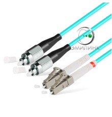 Шнур оптический NTSS PREMIUM dpc LC/UPC-LC/UPC 50/125 (OM3) 3.0мм 3м LSZH