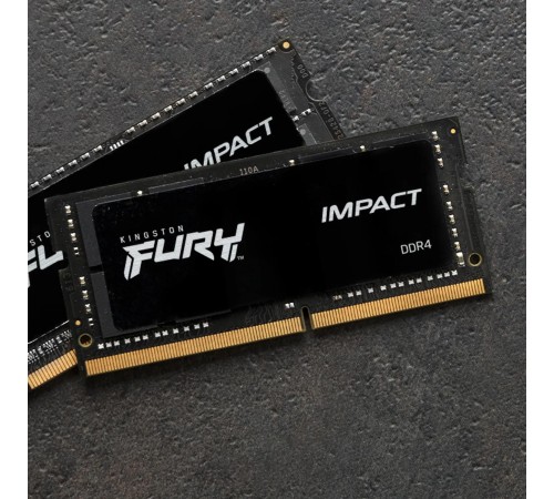 Память оперативная/ Kingston 8GB 4800MT/s DDR5 CL38 SODIMM FURY Impact PnP Память оперативная/ Kingston 8GB 4800MT/s DDR5 CL38 SODIMM FURY Impact PnP