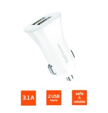 Автомобильное З/У GoPower GPC06-2U 2USB белый