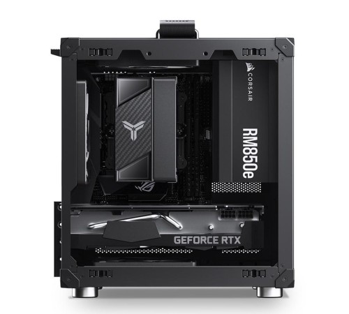 Корпус без блока питания/ Case JONSBO C6-ITX, Micro-Tower, no fan, 1xUSB-A 3.0 + 1xUSB-C 3.1, mDTX, mITX Black