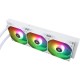 Система жидкостного охлаждения/ Water Cooling System Thermalright Frozen Prism 360 White (360mm, Black, ARGB/ Fans: 3x120mm, 70.4CFM, 27dBA, 1850RPM/ Pump height 53mm, 23dBA, 3300RPM, Rad thickness 27mm/ S: 1700, 1200, 20XX, 115X, AM5, AM4)