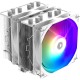 Кулер для процессора/ CPU Cooler ID-COOLING SE-55 ARGB SNOW (250W, 4-pin PWM, 153mm, Al/Cu, 6x6mm, ARGB, 2x120mm, 68.2CFM, 35.2dBA, 1500RPM, S: 1700/1200/115X, AM5/AM4, White)