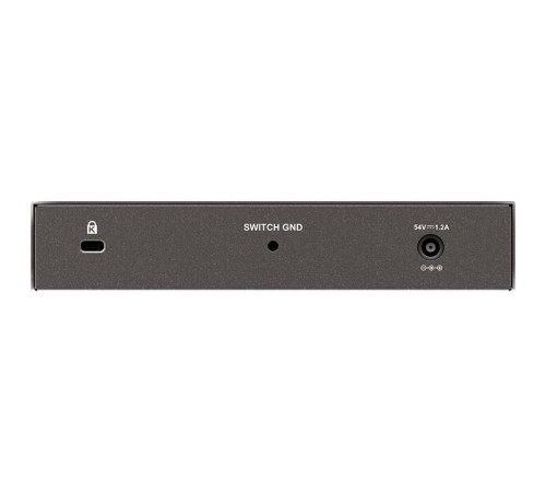 коммутатор D-Link Неуправляемый PoE-коммутатор, 8x1000Base-T (4x1000Base-T PoE), PoE-бюджет 80 Вт, корпус металл