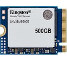 Твердотельный накопитель Kingston SSD 500GB NV3 M.2 2230 NVMe Gen4x4 R5000/W3000MB/s 3D NAND MTBF 2M 160TBW Retail 1 year